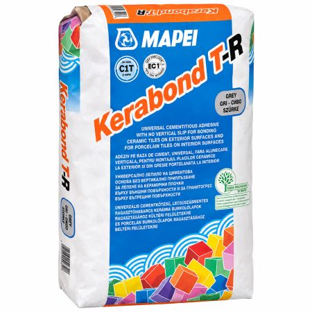 Adeziv gresie si faianta Mapei Kerabond T-R, gri, 25 kg